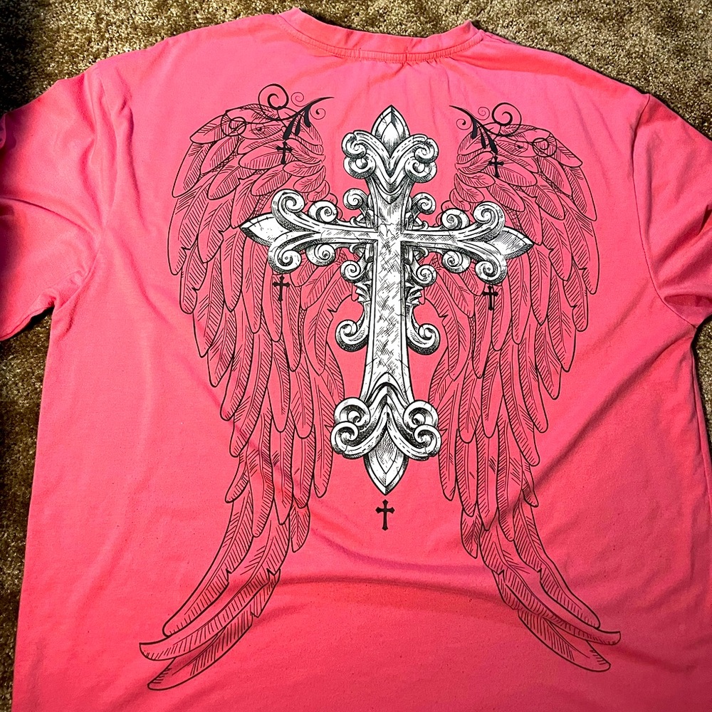 Y2K Grunge Cross Shirt